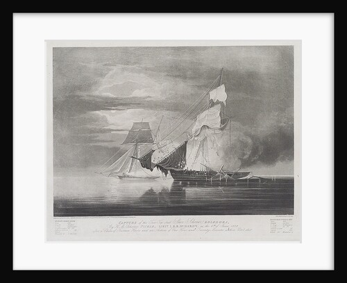 Capture of the slave Schooner 'Bolodora', by HM schooner 'Pickle' by William John Huggins