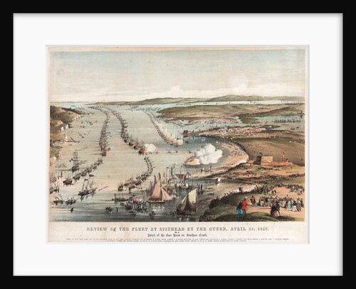 Review of the fleet at Spithead by the Queen, 23 April 1856. by Thomas Packer