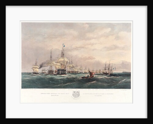 The English and French fleets in the Baltic, 1854 by Oswald Walter Brierly