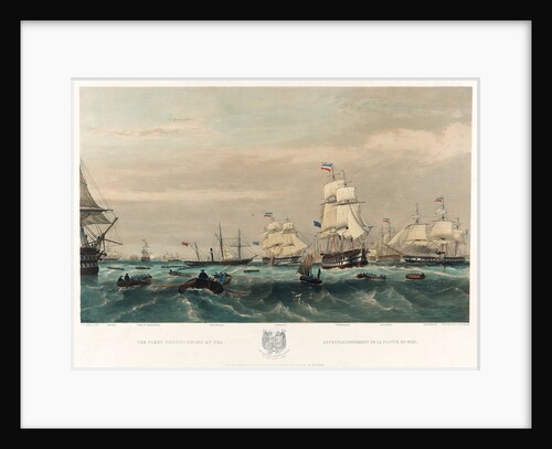 The English and French fleets in the Baltic, 1854 by Oswald Walter Brierly