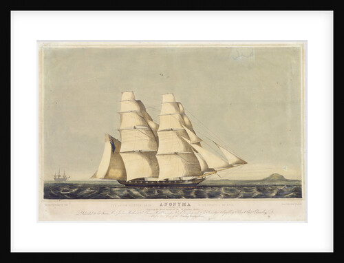 The opium clipper brig 'Anonyma' in the Straits of Malacca by Norman Hill