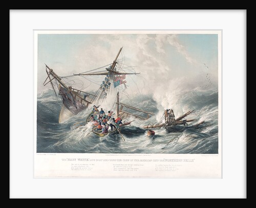 The life boat 'Mary White' rescuing the crew of the American ship 'Northern Belle' by John Wilson Carmichael