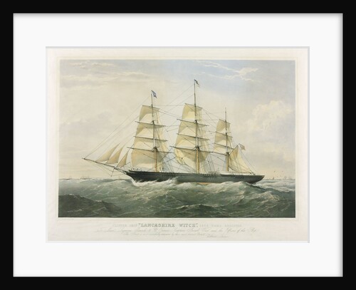 Clipper ship 'Lancashire Witch' 1575 tons by Thomas Goldsworth Dutton