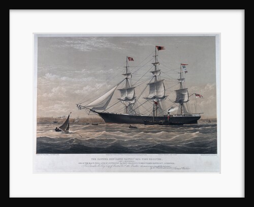 United States Mail Steam Ship Pacific... rescuing the Crew of the Barque Jesse Stevens by means of Francis metallic life boat during a heavy gale, Dec 4th 1852, in lat 48, lon 40 by Samuel Walters