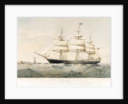 Lithograph of Clipper Ship 'Yatala' by Thomas Goldsworth Dutton