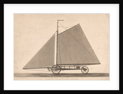 A sailing carriage constructed by Henry Oxenden Esq 1785 by James Caldwell