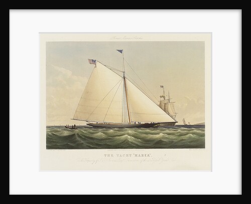 The yacht 'Maria' by Thomas Sewell Robins