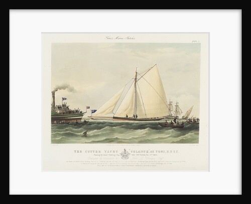 Cutter yacht 'Volante' by Thomas Sewell Robins