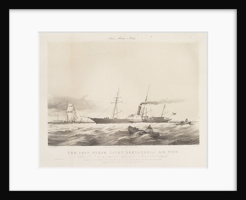 The iron steam yacht 'Alexandria' by Thomas Sewell Robins