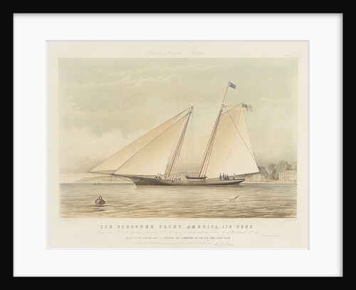 The schooner yacht 'America' by Thomas Sewell Robins