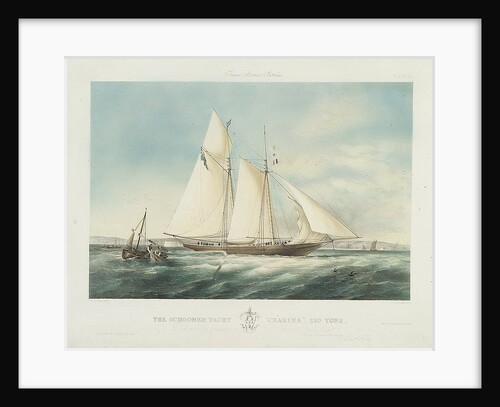 The schooner yacht 'Czarina' by Thomas Sewell Robins