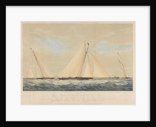 The Cutter Yacht 'Thought' (1854) in 1860 by Josiah Taylor