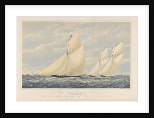 The Cutter Yacht Glance, 36 Tons by Josiah Taylor