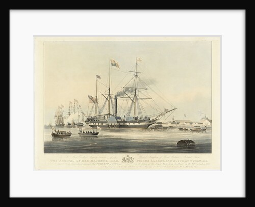 The arrival of Her Majesty Prince Albert and suite at Woolwich, 1842 by William John Huggins