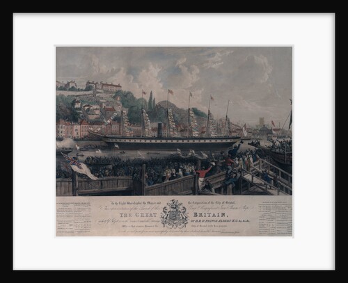 Launch of the SS 'Great Britain' in 1843 by Day & Haghe