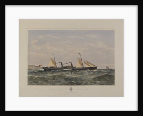 Glasgow and Belfast Royal Mail Steam Ship 'Giraffe' by William Clark