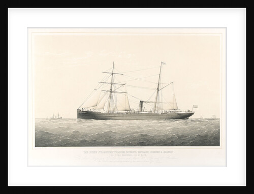 The screw steamships 'Charles Howard',  'Richard Cobden' and 'Rhone' by Thomas Goldsworth Dutton