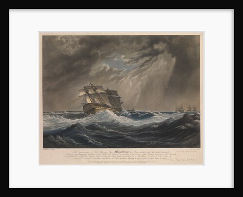 This representation of His Majesty's Ship 'Magnificent', 74 Guns... by G.Gilbert