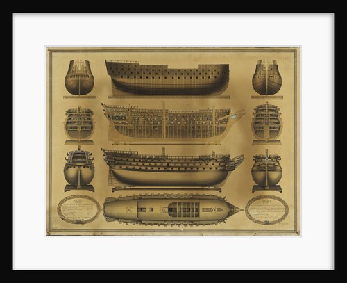 Plan of HMS 'Nelson' by James Pringle