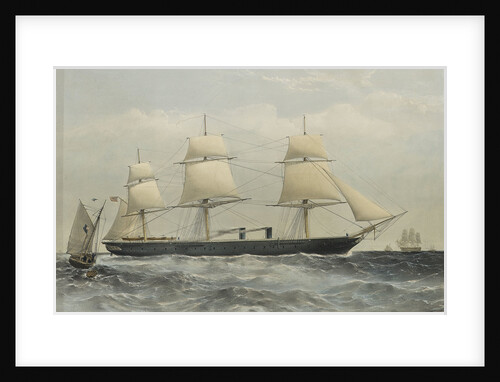 Iron cased screw steam frigate HMS 'Warrior' by Thomas Goldsworth Dutton