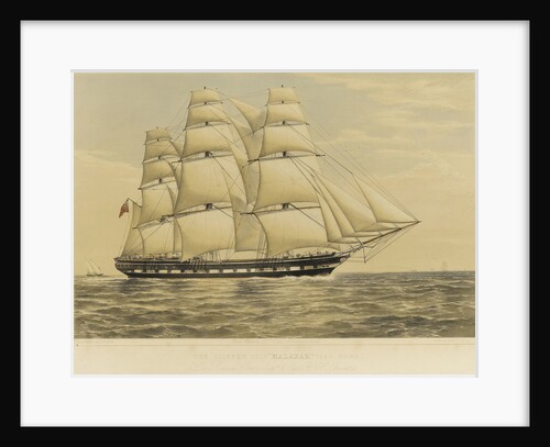 Clipper ship 'Malabar' by Thomas Goldsworth Dutton