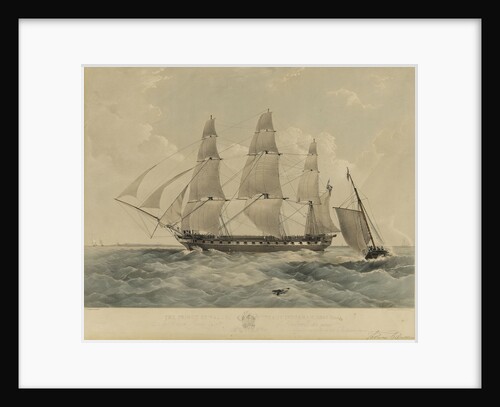 The East Indiaman 'Prince of Wales' by Thomas Goldsworth Dutton