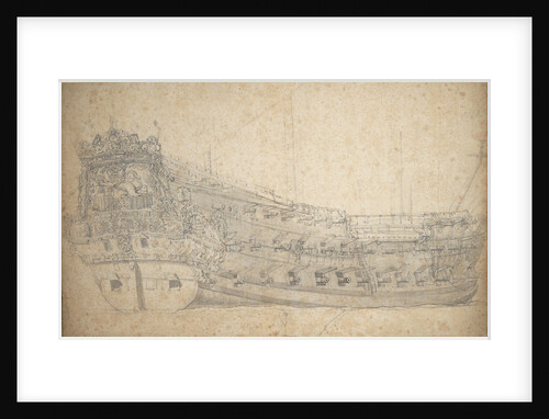 Portrait of the 'Eendracht' by Willem van de Velde the Elder