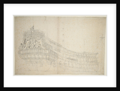 Portrait of the 'Hollandia' by Willem van de Velde the Elder
