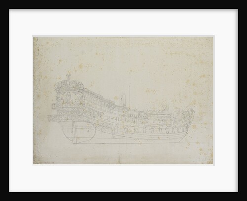 Portrait of a Spanish two-decker by Willem Van de Velde the Younger