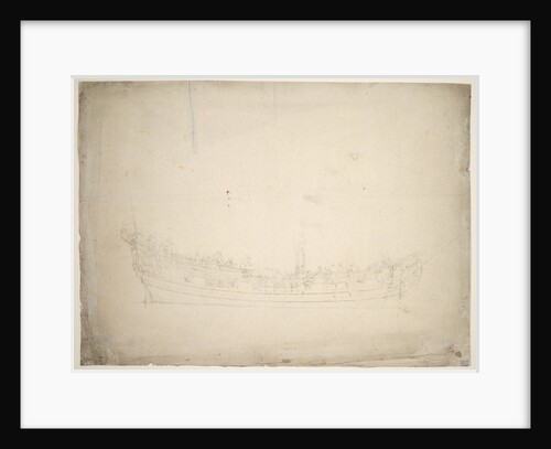 Portrait of the 'Portsmouth' by Willem Van de Velde the Younger