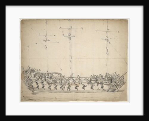 Portrait of the 'Mordaunt' by Willem van de Velde the Elder