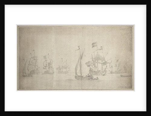 The Zeeland squadron getting under way by Willem van de Velde the Elder