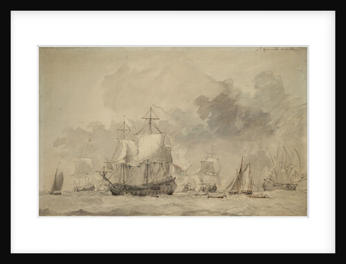 Dutch Fleet: Council of War - Lord Edgcumbe's by Willem van de Velde the Elder