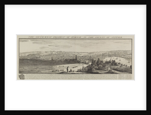 The South-West Prospect of Ipswich, in the County of Suffolk by Samuel Buck; Nathaniel Buck
