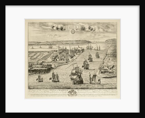 A prospect of the town & harbour of Harwich by Jan Kip