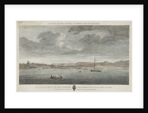 A view of the town and port of Folkestone from the south-east by unknown