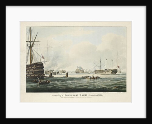 The opening of Sheerness docks, 5 September 1823 by William John Huggins