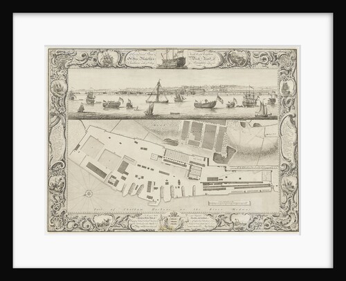 Plan of Chatham dockyard by Thomas Milton
