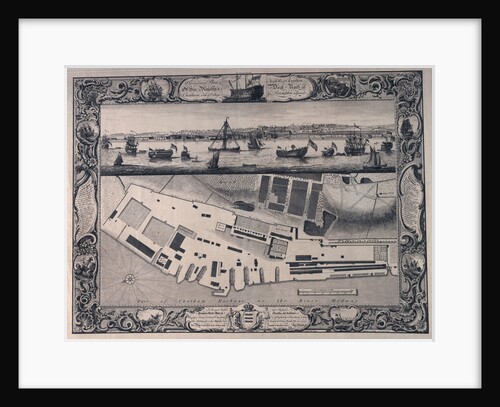 Plan of Chatham dockyard by Thomas Milton