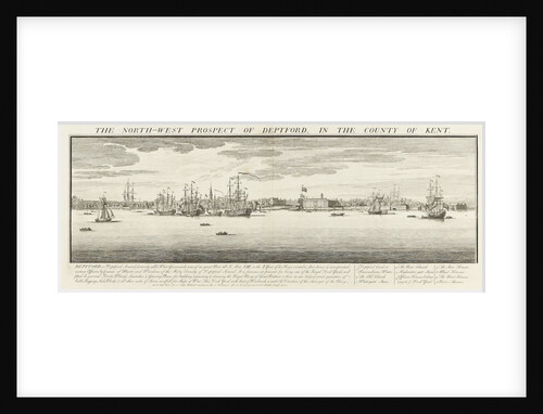 North-west prospect of Deptford by Samuel Buck