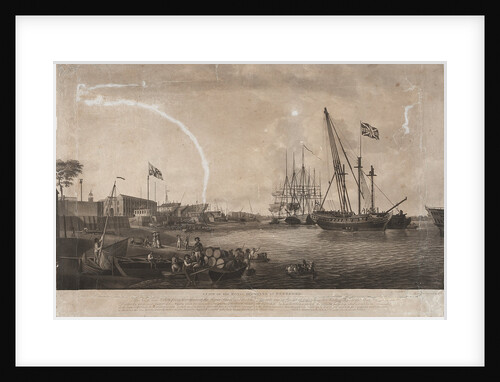 View of Deptford dockyard by Robert Dodd