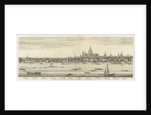 View of the city of London by Samuel Buck