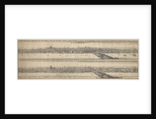 View of London before the Great Fire of 1666 by Wenceslaus Hollar