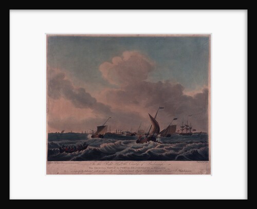 View of the port of Helvoetsluys, Holland by S. Hutchinson