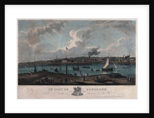 The harbour of Boulogne, France by Etne Le Petit