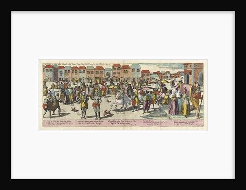 Street Scene in Goa, 1599 by Johannes Doetechum