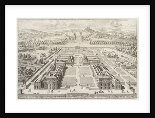 A prospect of Greenwich Hospital for Seamen as designed and Advancing An. MDCXCIX. by Johannes Kip