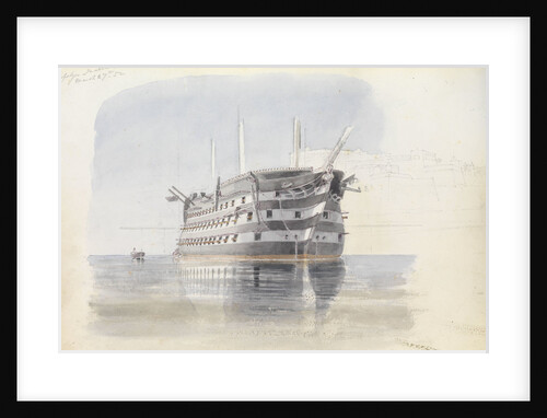 'Trafalgar' under the Upper Barracca, Malta, 27 March 1852 by George Pechell Mends
