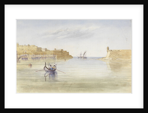 Inside the Harbour at Malta, 17 April 1852 by George Pechell Mends