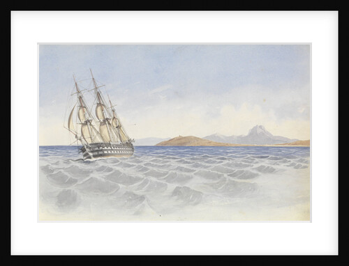 HMS 'Bellerophon' off Cape Carthage, 26 April 1852 by George Pechell Mends